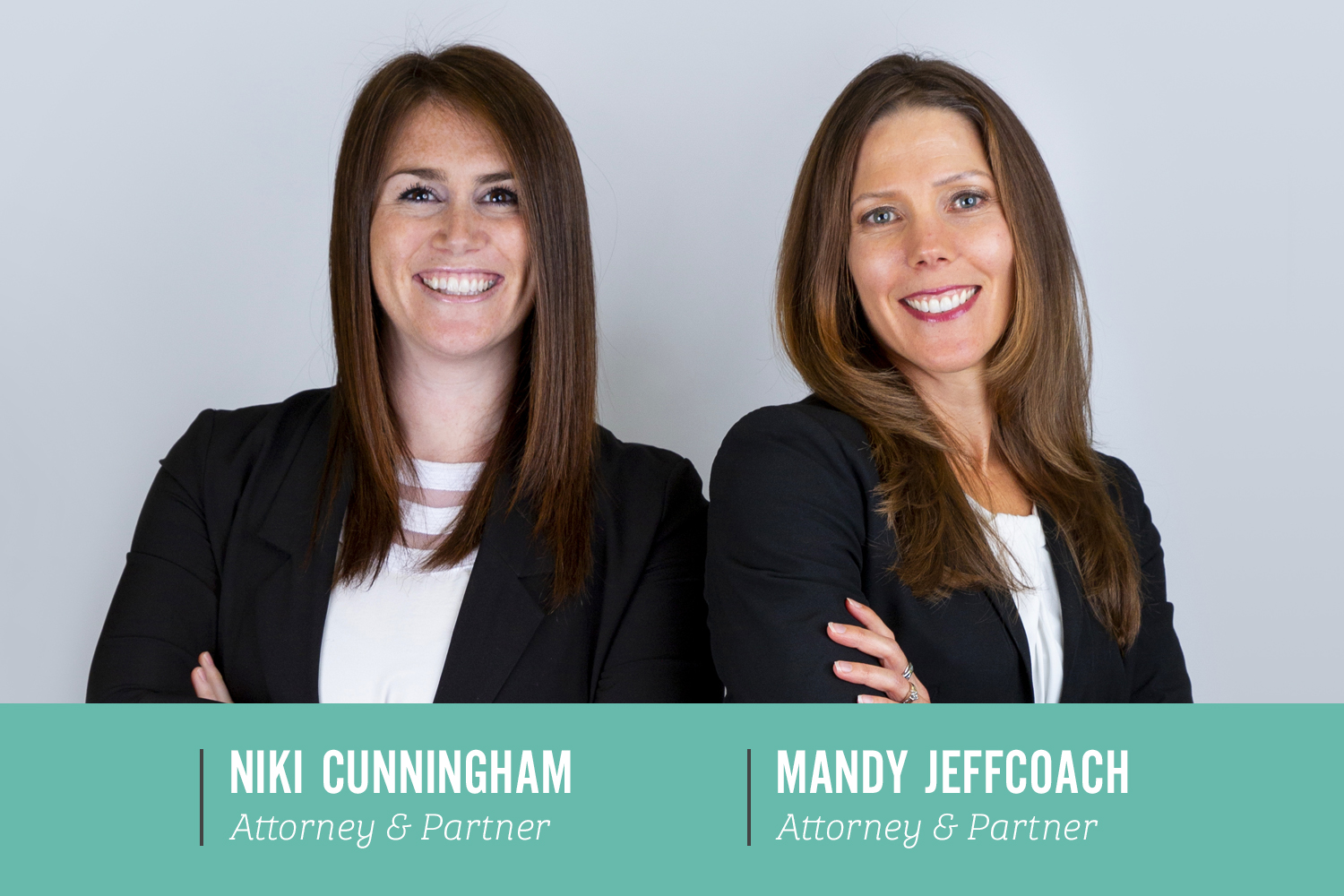 Headshots of Niki Cunningham and Mandy Jeffcoach