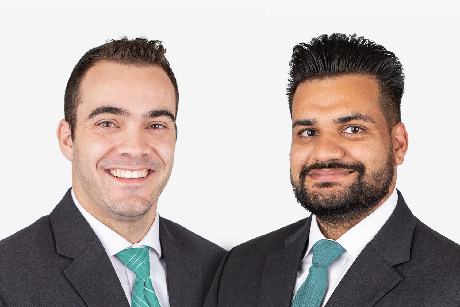 Headshots of 2021 summer associates Brodie Surfus and Jaskarn Chahal